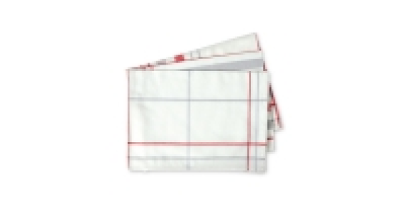 Red/White Check Tea Towel 3-Pack