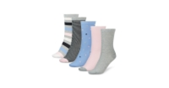 Spot/Stripe Ladies Socks 5 Pack