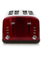 Asda George Home 4 Slice Toaster - Red