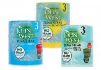 Budgens  John West Tuna Steak Salt/water, Brine, Sun Flower Oil