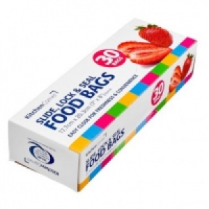 Poundland  Slide Lock Seal Food Bags 30 Pack