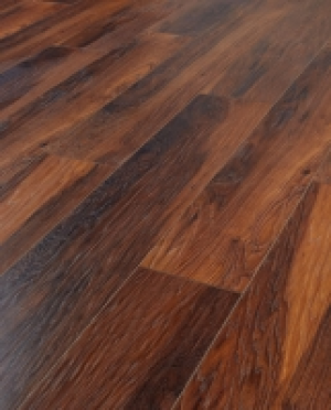 Wickes  Wickes Reynosa Dark Hickory Laminate Flooring