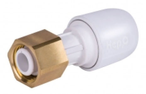 Wickes  Hep2O Straight Tap Con 1/2in x 15mm