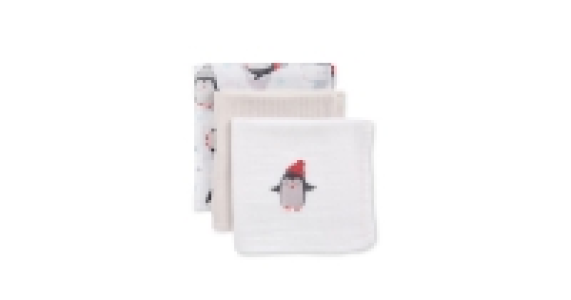 Baby Penguin Muslins 3 - Pack
