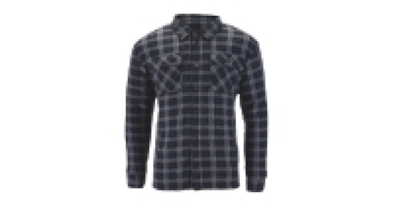 Aldi  Grey Checked Sherpa Lined Shirt