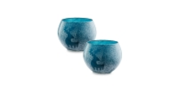 Reindeer Tea Light and Holder 2 Pack