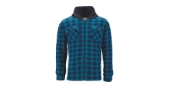 Blue Checked Sherpa Lined Shirt