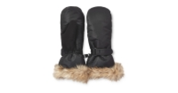 Ladies Ski Pro Black Mitts