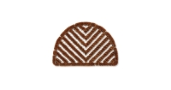 Half Moon Wiregrate Coir Mat