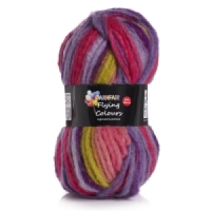 Yarnfair Flying Colours 100g Shade 1, Shocking Pink/Lime/Pur £3.00