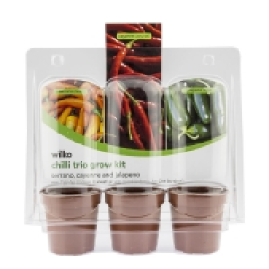 Wilko  Wilko Grow Your Own Chilli Trio Kit