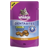 Wilko  Whiskas Cat Treat Dentabites Chicken 50g