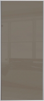 Wickes  Wickes Sliding Wardrobe Door Silver Framed Single Panel Capp