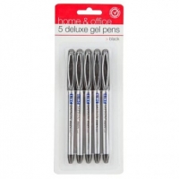 Poundland  Deluxe Gel Pens 5 Pack