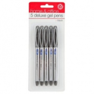 Poundland  Deluxe Gel Pens 5 Pack