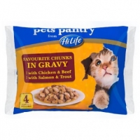 Poundland  Hi Life Favourite Chunks In Gravy 4 Pack
