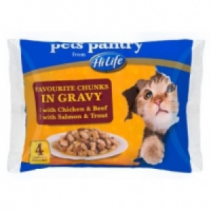 Poundland  Hi Life Favourite Chunks In Gravy 4 Pack