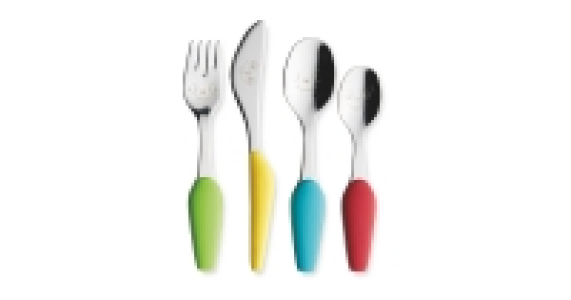 Kids Coloured Handle Cutlery Set
