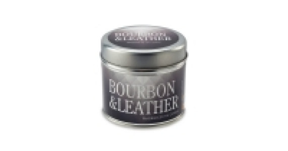Bourbon & Leather Tin Candle