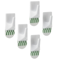Wilko  Wilko Removable Adhesive Hook Small Square 5pk