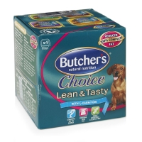 Wilko  Butchers Choice Dog Food Lean and Tasty Tray 4 x 150g