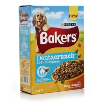 Wilko  Bakers Dry Dog Food Chicken Dentacrunch 1kg