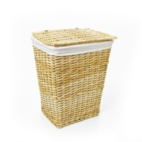 Wilko  Wilko Natural Woven Rectangular Laundry Basket Large