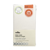 Wilko  Wilko Valance Sheet Single Cream