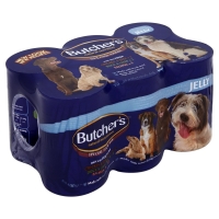 Wilko  Butchers Tinned Dog Food Special Fayre Variety in Jelly 6 x 
