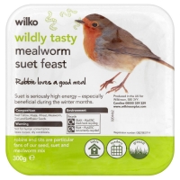 Wilko  Wilko Wild Bird Suet with Mealworm 300g