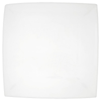 Wilko  Square Dinner Plate White 260mm