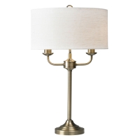 Wilko  Grantham Table Lamp Antique Brass