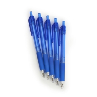 Wilko  Wilko Retractable Ball Pens Blue 5pk