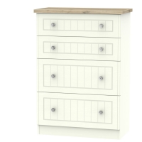 Wilko  Valencia 4 Drawer Deep Chest of Drawers