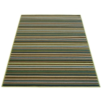 Wilko  Marvel Stripe Rug Green 80x150cm