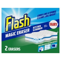 Wilko  Flash Kitchen Magic Eraser 2pk