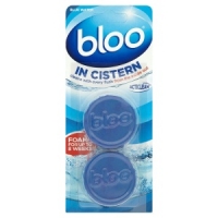 Makro Bloo Bloo Acticlean In Cistern Blocks Blue Water 12 + 12 Free