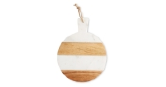 Round Marble & Acacia Wood Boards