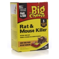 Wilko  The Big Cheese Rat and Mouse Killer Bait Packs x 5