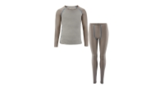 Boys Grey Marl Base Layer Set