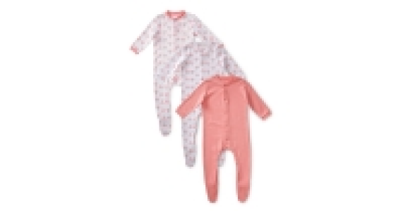 Girls Flamingo Sleepsuits 3-Pack