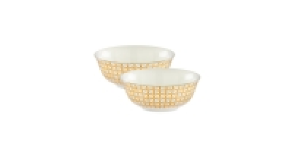 Floral Large Oriental Bowls 2-Pack