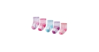 Aldi  Girls Striped Baby Socks 5-Pack