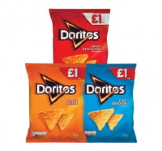 Doritos Cool Original, Tangy Cheese, Chilli Heatwave £1.00