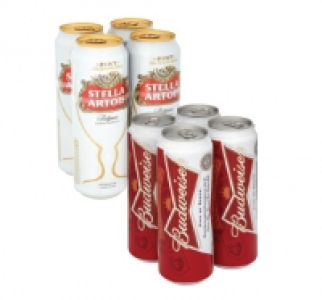 Stella Artois, Budweiser £5.50