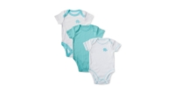 Aldi  Boys Elephant Bodysuits 3-Pack