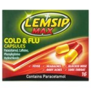 Lemsip Max Cold & Flu Capsules £3.00