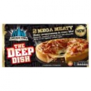 2 Mega Meaty Deep Dish Pizzas £1.00