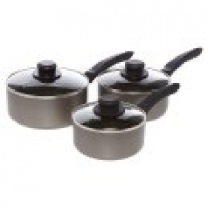 Non-Stick Aluminium Saucepan Set £12.00