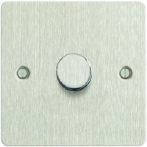 Wickes Dimmer Switch 1 Gang 2 Way 400W Brushed Steel Ultra F £15.99